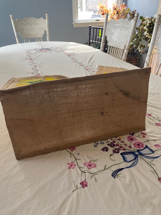 Yellow Lemon Trader Joe’s Jute Tote Bag - Picture 3 of 4